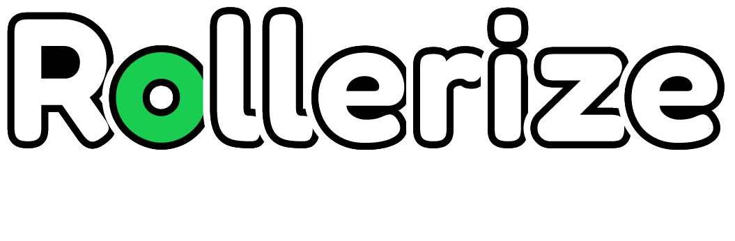 rollerize roller disco white logo